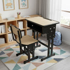 Adjustable School Desk and Chair Set – Modern Student Furniture with Ergonomic Design, Durable Wood & Metal Construction