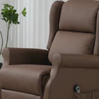 Modern Electric Power Lift Recliner Chair with Lay Flat Design and Soft Leather Upholstery for Seniors and Elderly Comfort